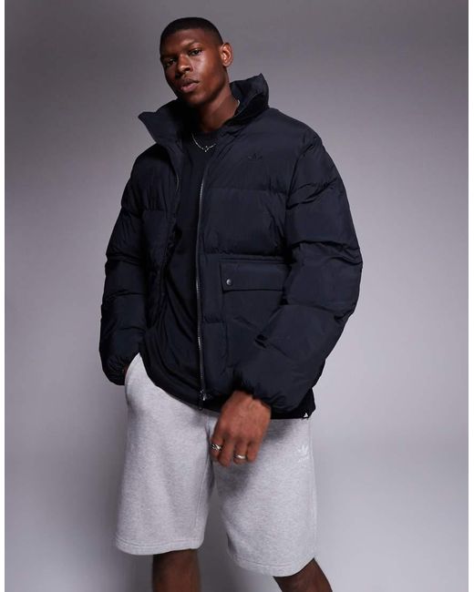 Adidas Originals Blue Puffer Coat for men