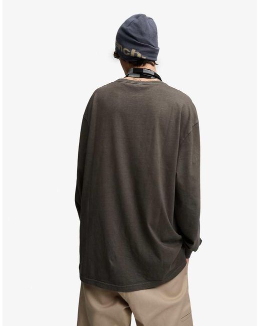Bench x Superdry & Co Green Boxy Long Sleeve Pocket Top for men