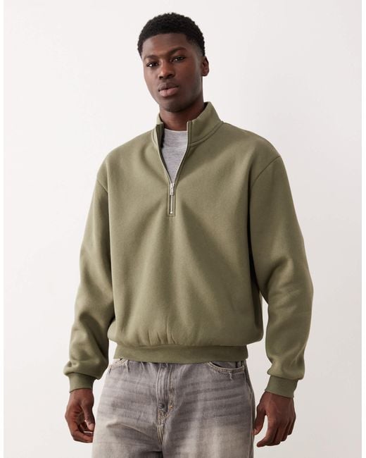 ASOS – basic-sweatshirt in Green für Herren