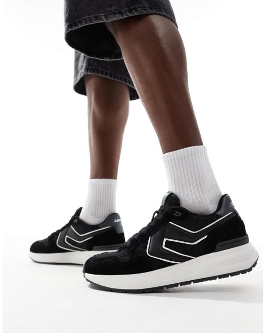 Charge - baskets en daim - denim Levi's pour homme en coloris Black