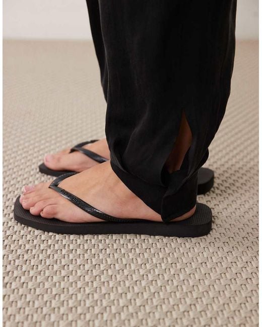Mango Black Cuffed Trouser