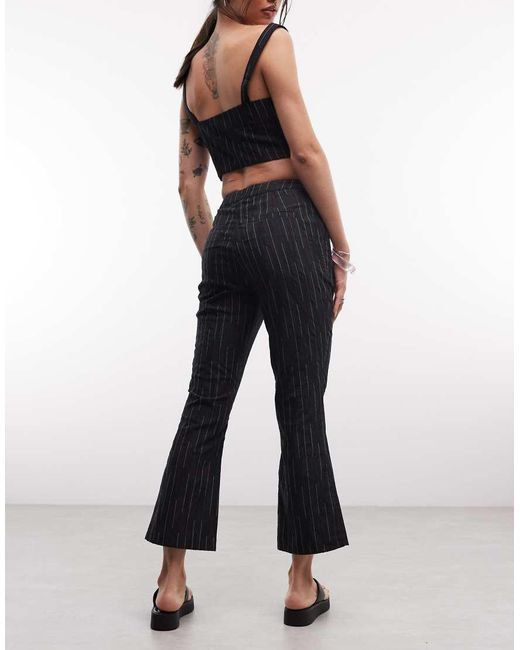 ASOS Black Cropped Kick Flare