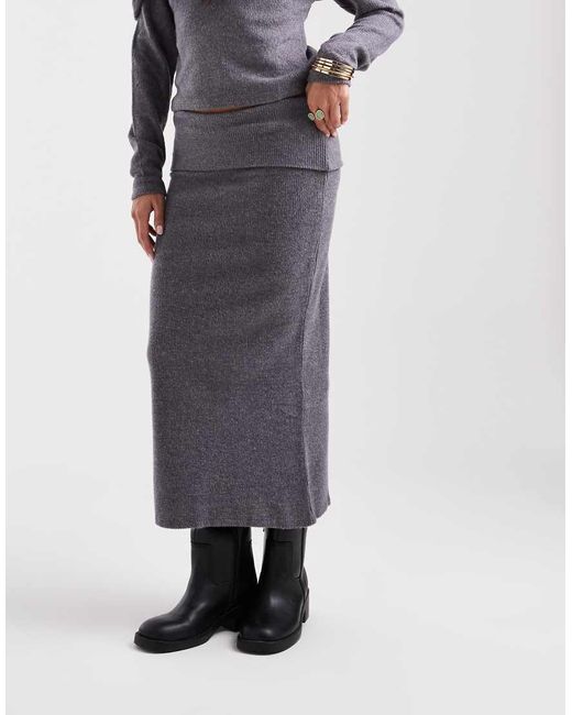 Vero Moda White Folded Waistband Midi Skirt Co-ord