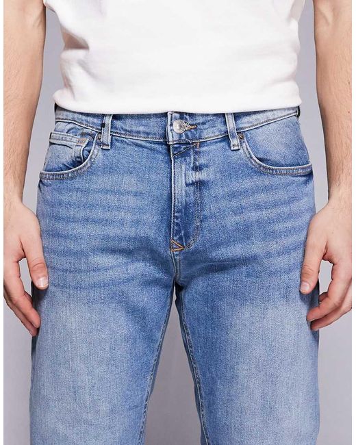 River Island Blue Slim Fit Jeans for men