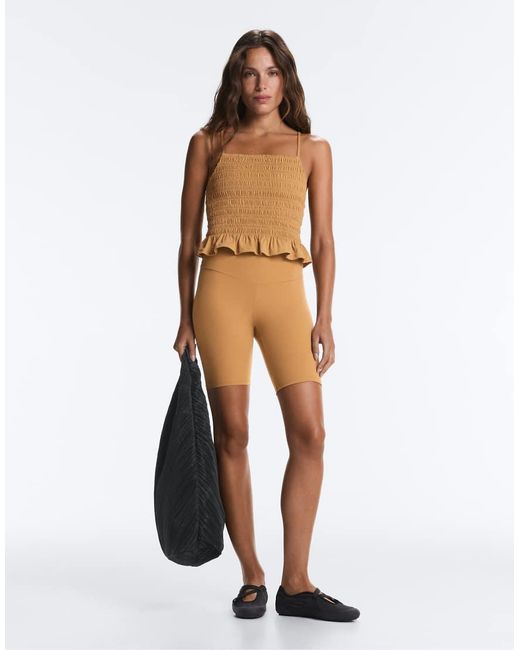 Oysho Natural Comfortlux Smock Tank Top