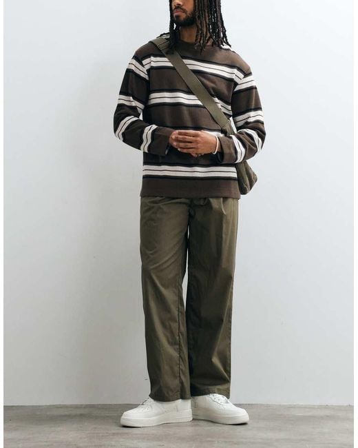 Jack & Jones Black Wide Fit Tailored Trousers for men