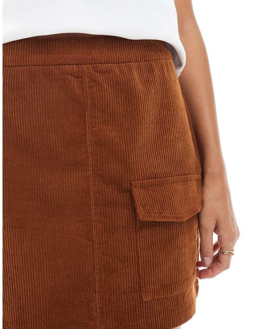 Threadbare White – cord-minirock