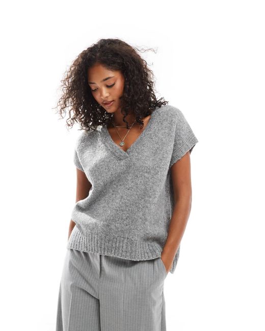 Threadbare Gray – strick-trägertop