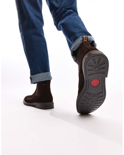 Base London Blue Sussex Chelsea Boot for men