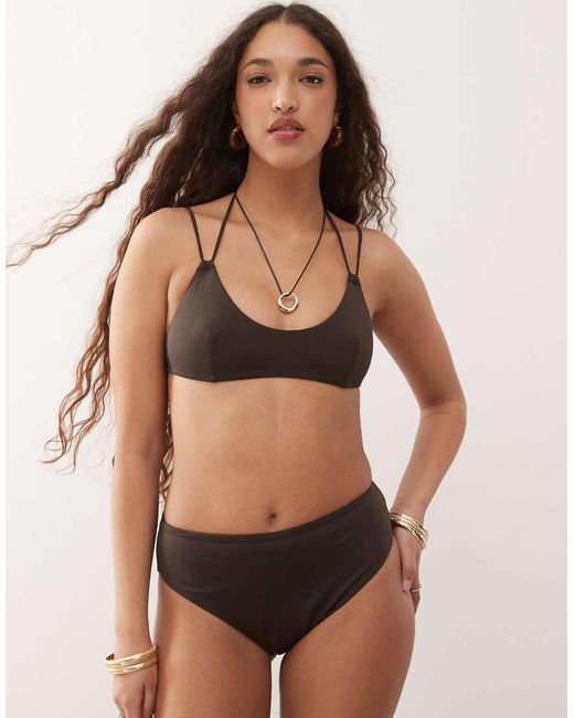 Weekday Black Multi Strap Bikini Top