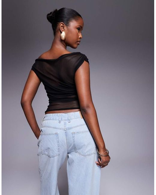 Top Asimmetrico di Missy Empire in Blue