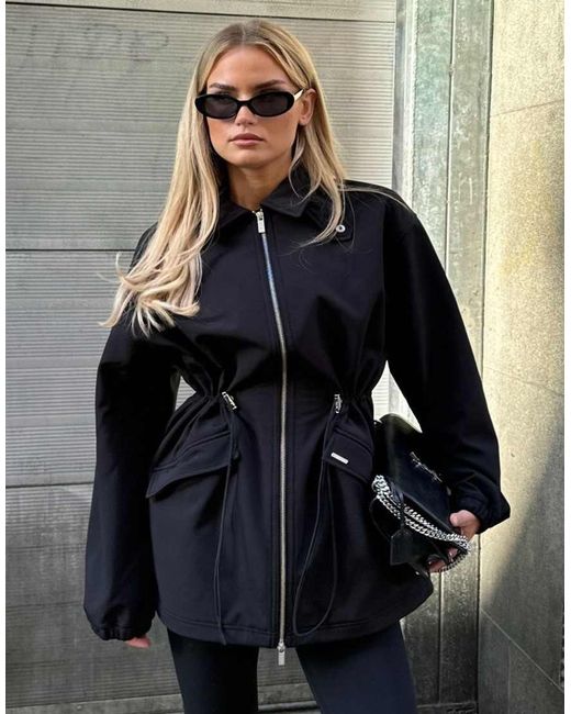 Giacca Softshell Nera di Aim'n in Black