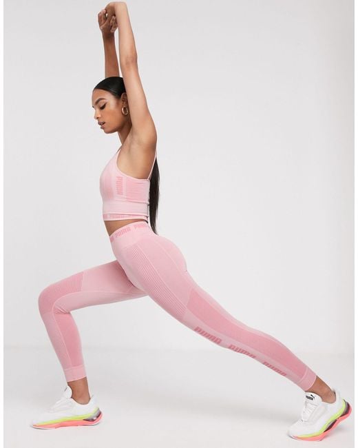 PUMA Seamless leggings in Pink | Lyst Australia