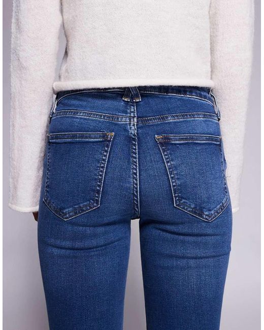 River Island Blue Mid Rise Bootcut Jeans