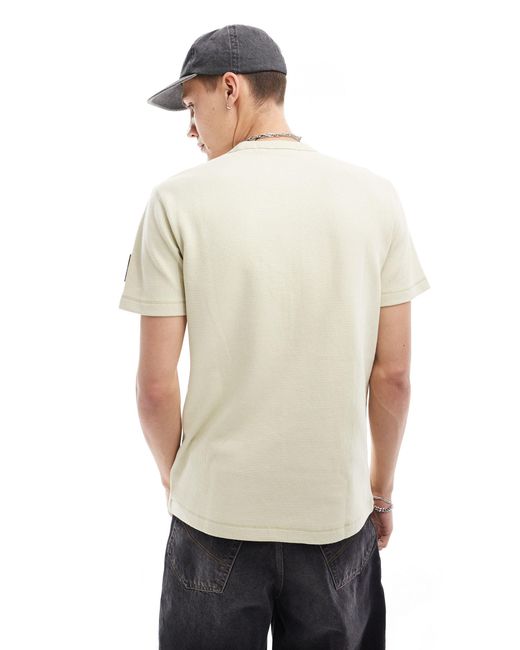 Calvin Klein White Badge Waffle T-shirt for men