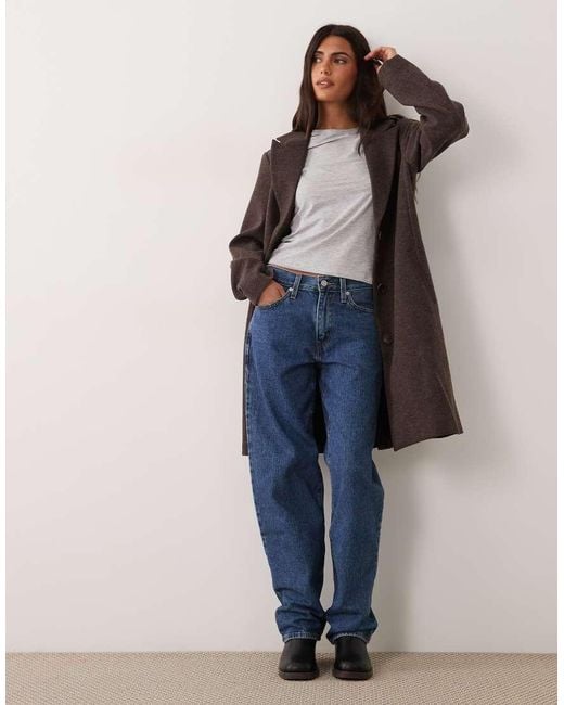 Jdy Brown Formal Longline Coat