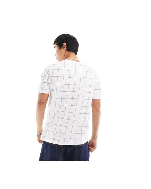 Fila White Benton T-shirt With Box Logo for men