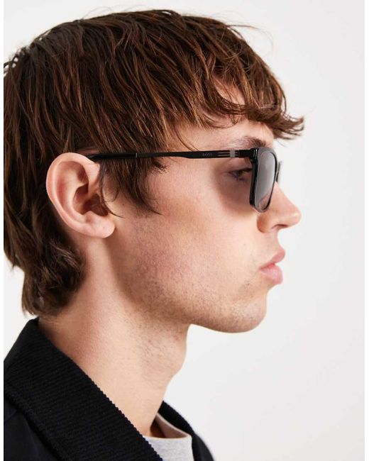 Boss Sunglasses Black Boss Square Sunglasses for men