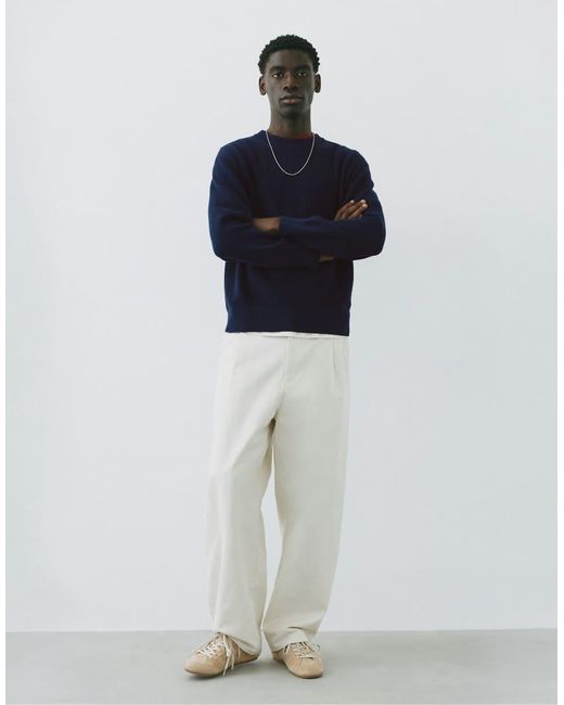 Maglione Basic di Pull&Bear in Blue da Uomo
