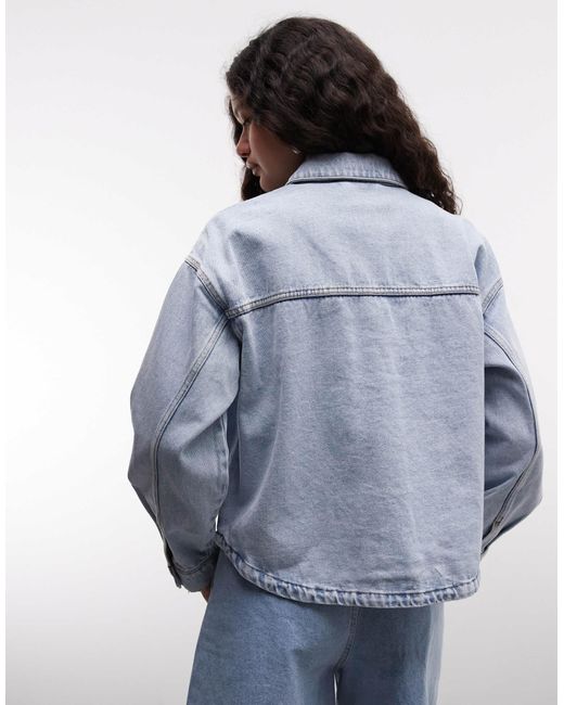 Noisy May Blue Boxy Jacket