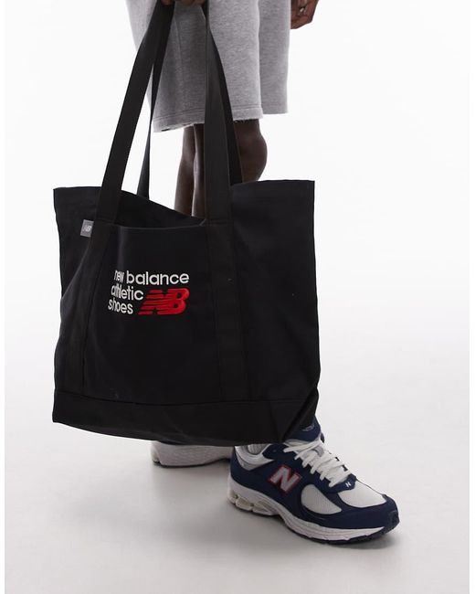 New Balance Black Athletics Tote Bag for men