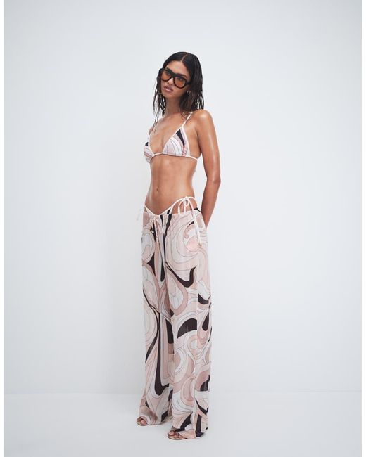Cin Cin White Oasis Wide Leg Pants