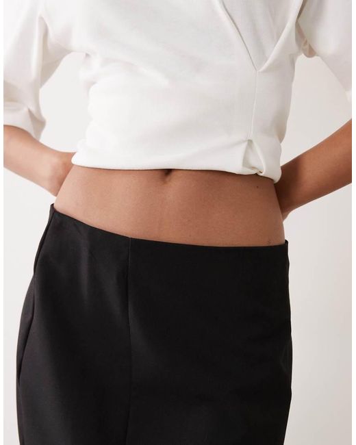 ASOS Black Tailored Mini Skirt With Split