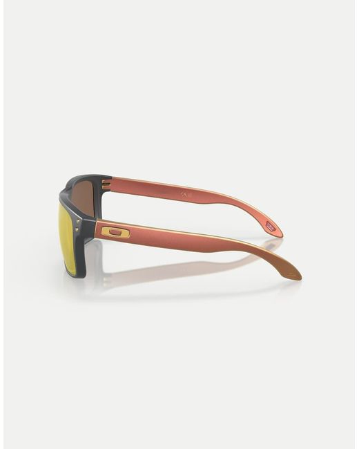 Oakley Metallic Holbrook Square Polarised Sunglasses With Mirrored Lens for men