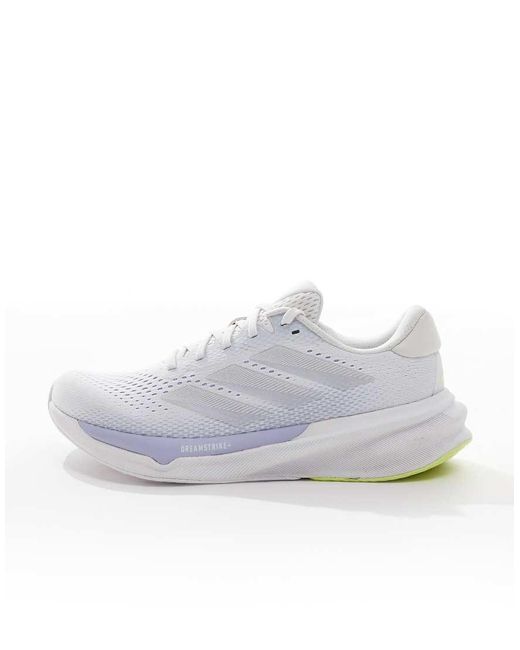 Zapatillas De Deporte Grises, Violetas Y Verde Lima Supernova Stride De Adidas Running Adidas Originals de color Gray