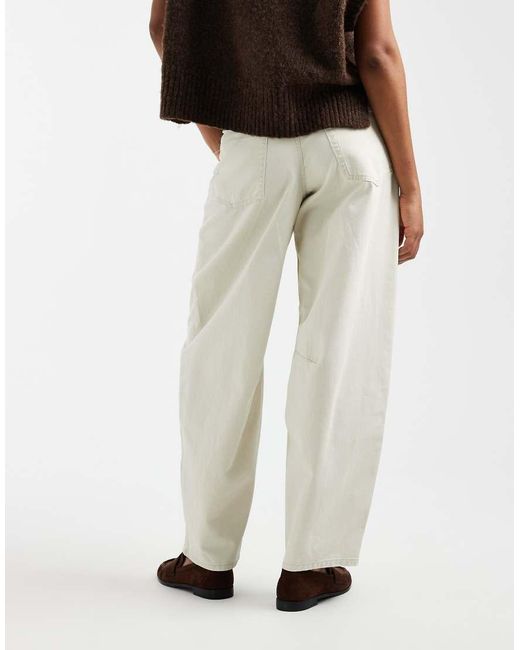 ONLY Brown Barrel Trousers