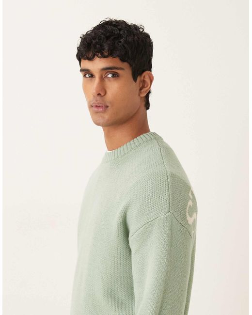 ASOS – oversize-strickpullover in Green für Herren