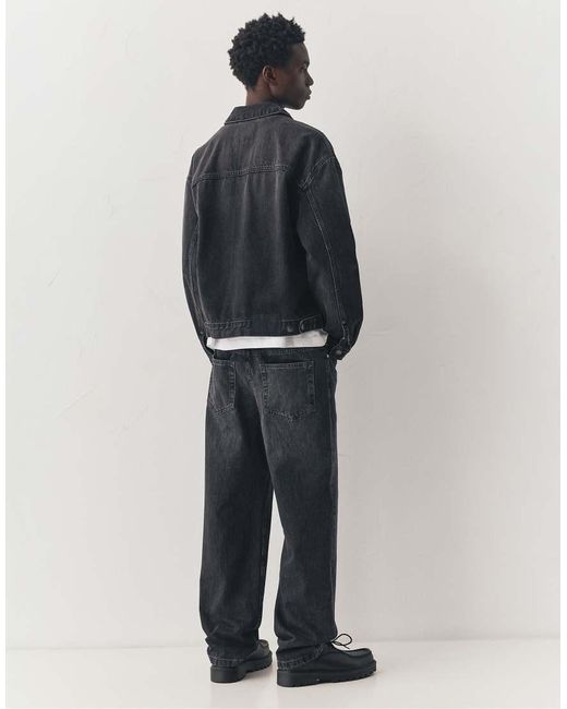Pull&Bear White Straight-Leg Jeans for men