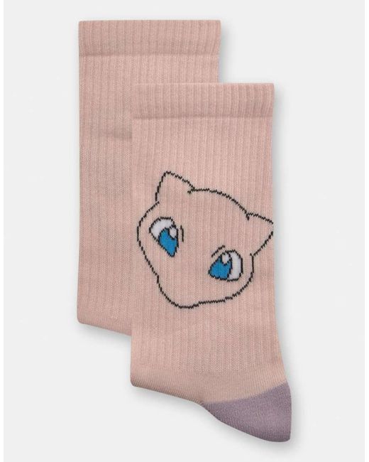 Pull&Bear Brown Pokémon Mew Socks for men