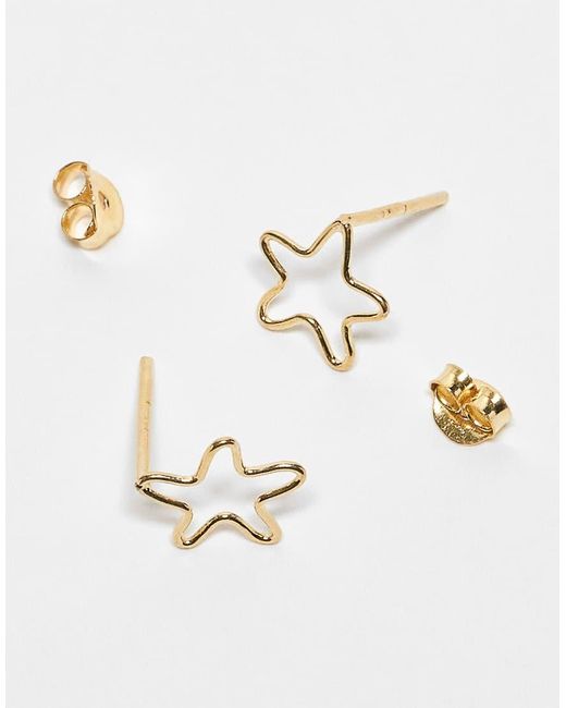 Kingsley Ryan Metallic Cut Out Star Stud Earrings