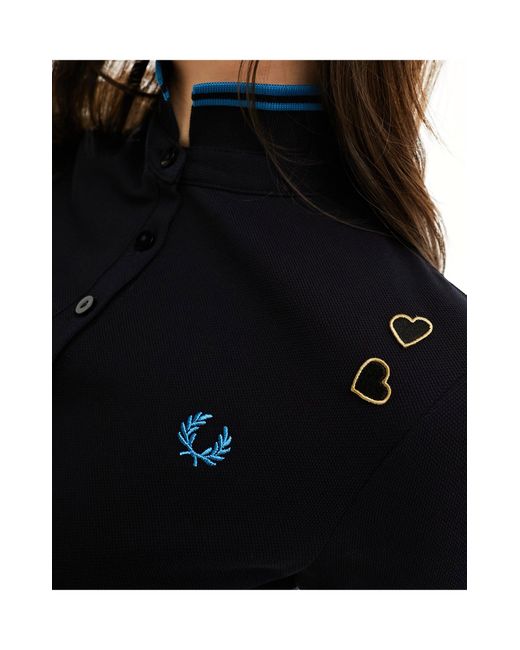Fred Perry Black X Amy Winehouse Tipped Polo Dress