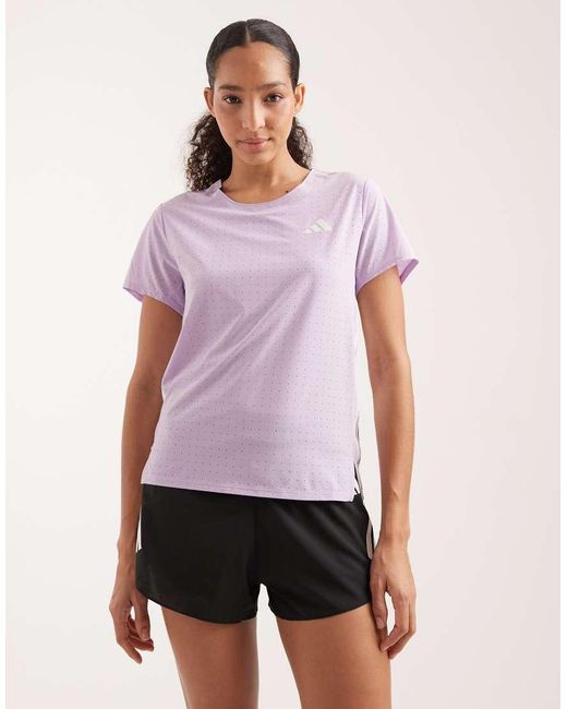Adidas Originals Purple Adizero Running Tee