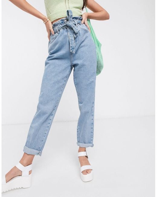 tie waist denim jeans