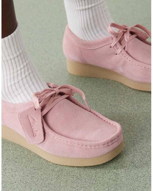 Clarks Pink Wallabee Evosh Shoe