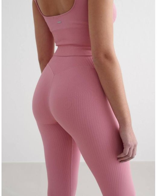 Aim'n Pink Desert Rose Ribbed Seamless Tights