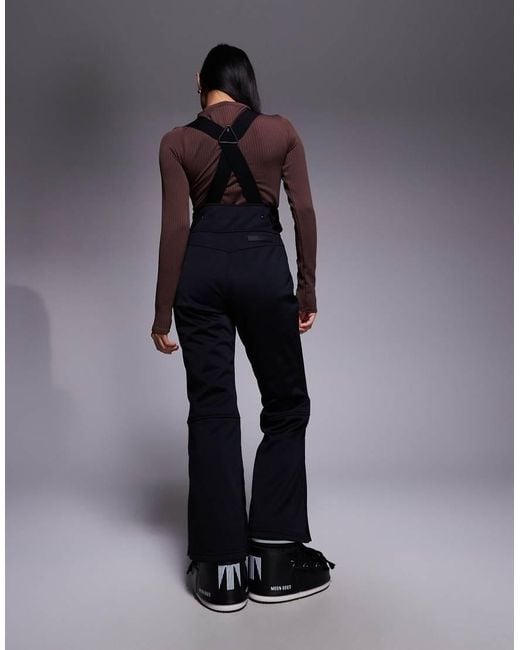 ASOS 4505 Ski & Snow Blue Asos 4505 Petite Ski Soft Shell Water Repellent Kick Flare Ski Trousers