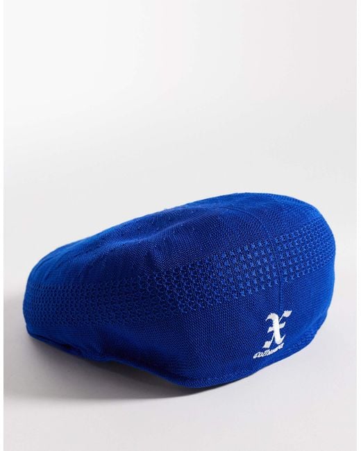 Collusion Blue Branded Flat Cap