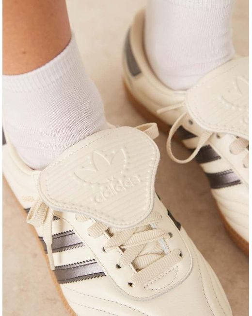 Zapatillas De Deporte Y Plateado Metalizado Samba Lt De -Blanco Adidas Originals de color Natural