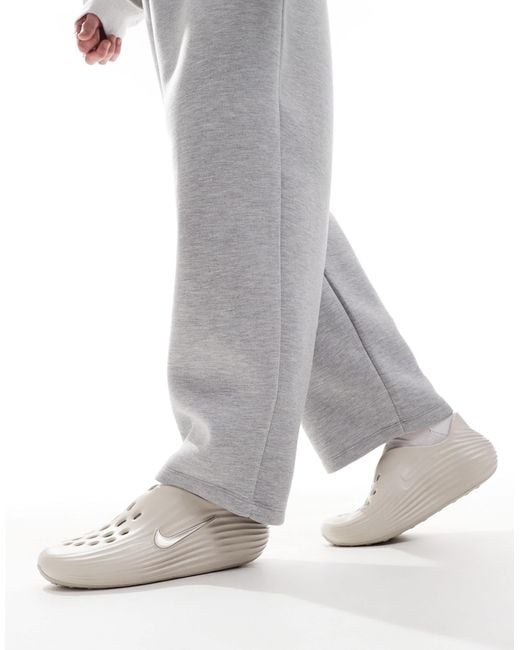 Nike Gray Reactx Rejuven8 Clogs for men