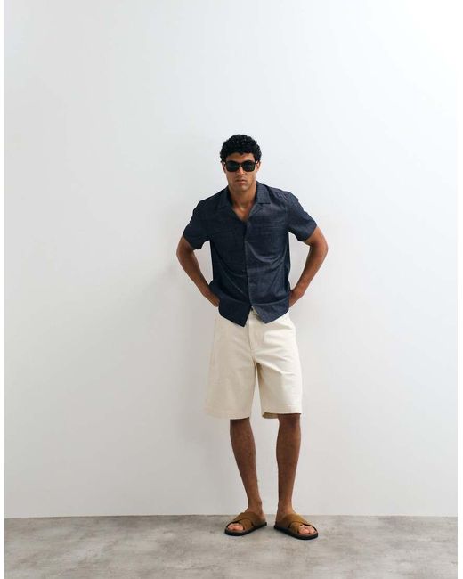 ARKET Blue Carpenter Denim Shorts for men