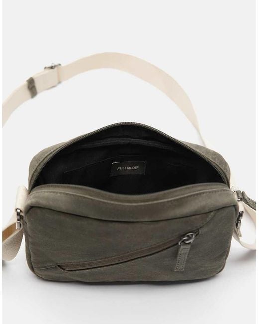 Borsa A Tracolla Verde Kaki di Pull&Bear in Gray da Uomo