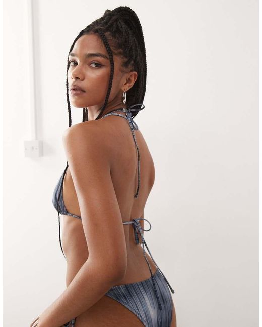 Weekday Brown Triangle Bikini Top