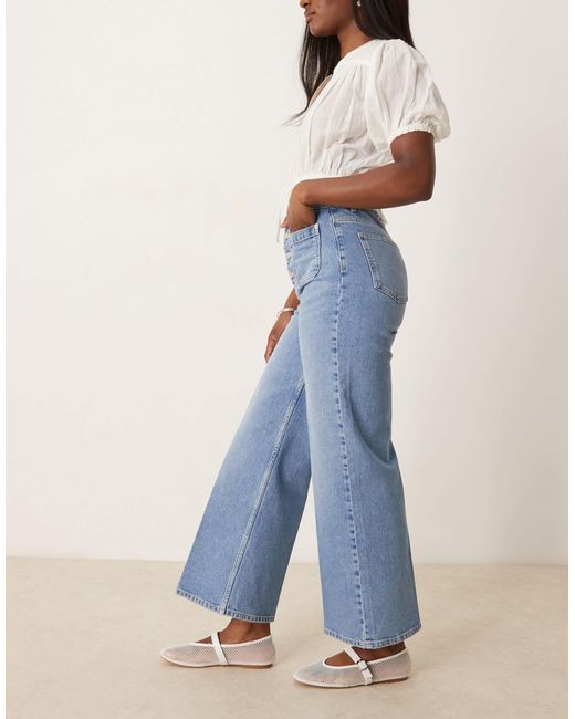 ASOS Blue – knöchellange jeans