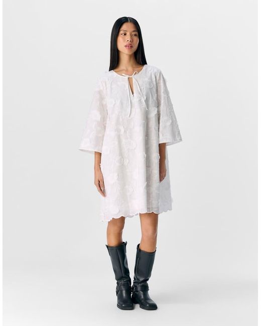 Vestido Corto De Object de color White