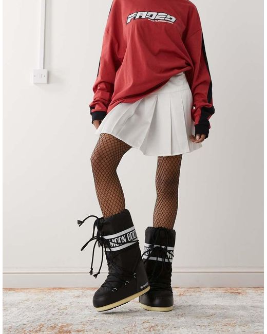 Moon Boot Black Moonboot Icon High Boots
