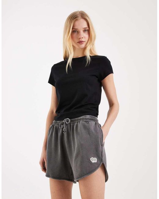 Santa Cruz Black Stacked Logo Jogger Shorts